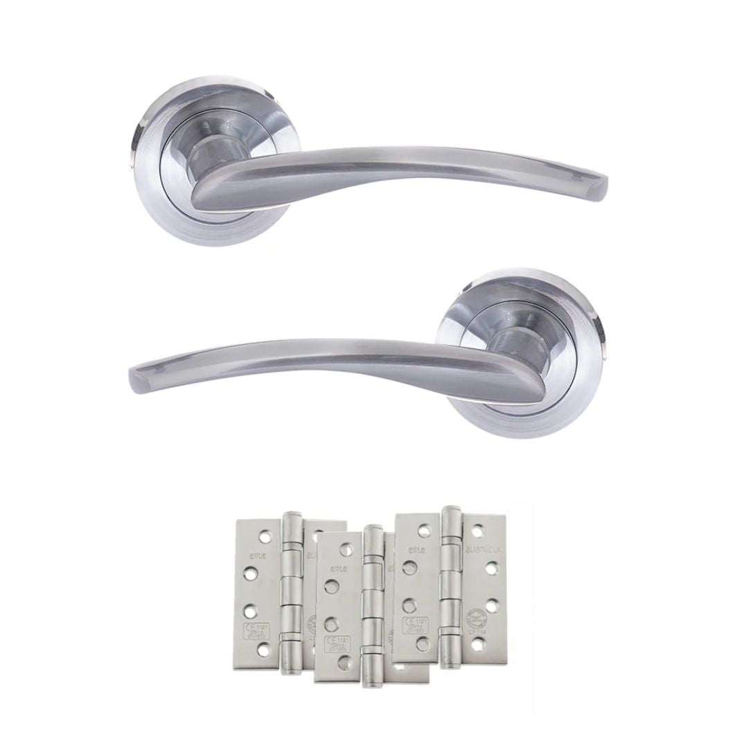 Atlantic S22R Status Arizona on Round Rose Door Handle Pack