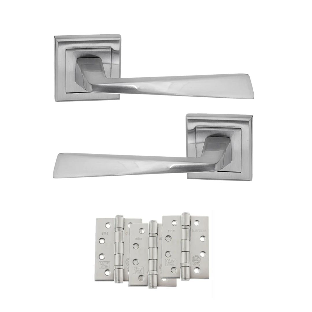 Atlantic S23SSC Status California on Square Rose Door Handle Pack