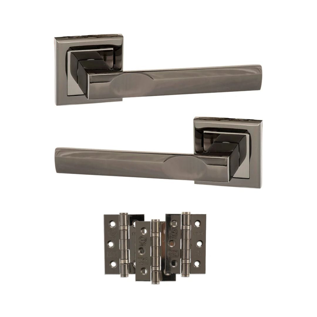 Atlantic S24S Status Kansas on Square Rose Door Handle Pack