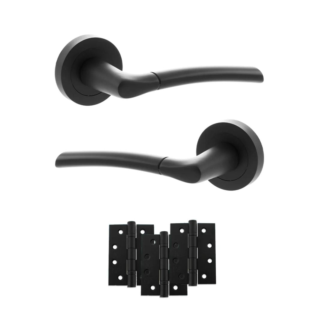Atlantic S33R Status Indiana on Round Rose Door Handle Pack