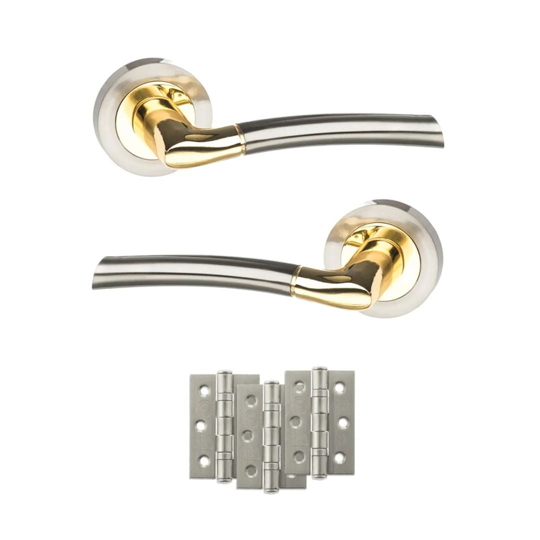 Atlantic S33R Status Indiana on Round Rose Door Handle Pack