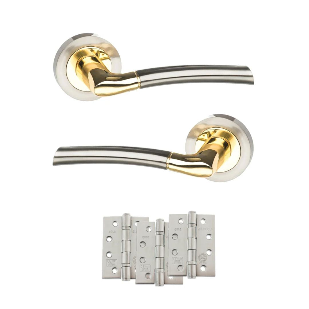 Atlantic S33R Status Indiana on Round Rose Door Handle Pack
