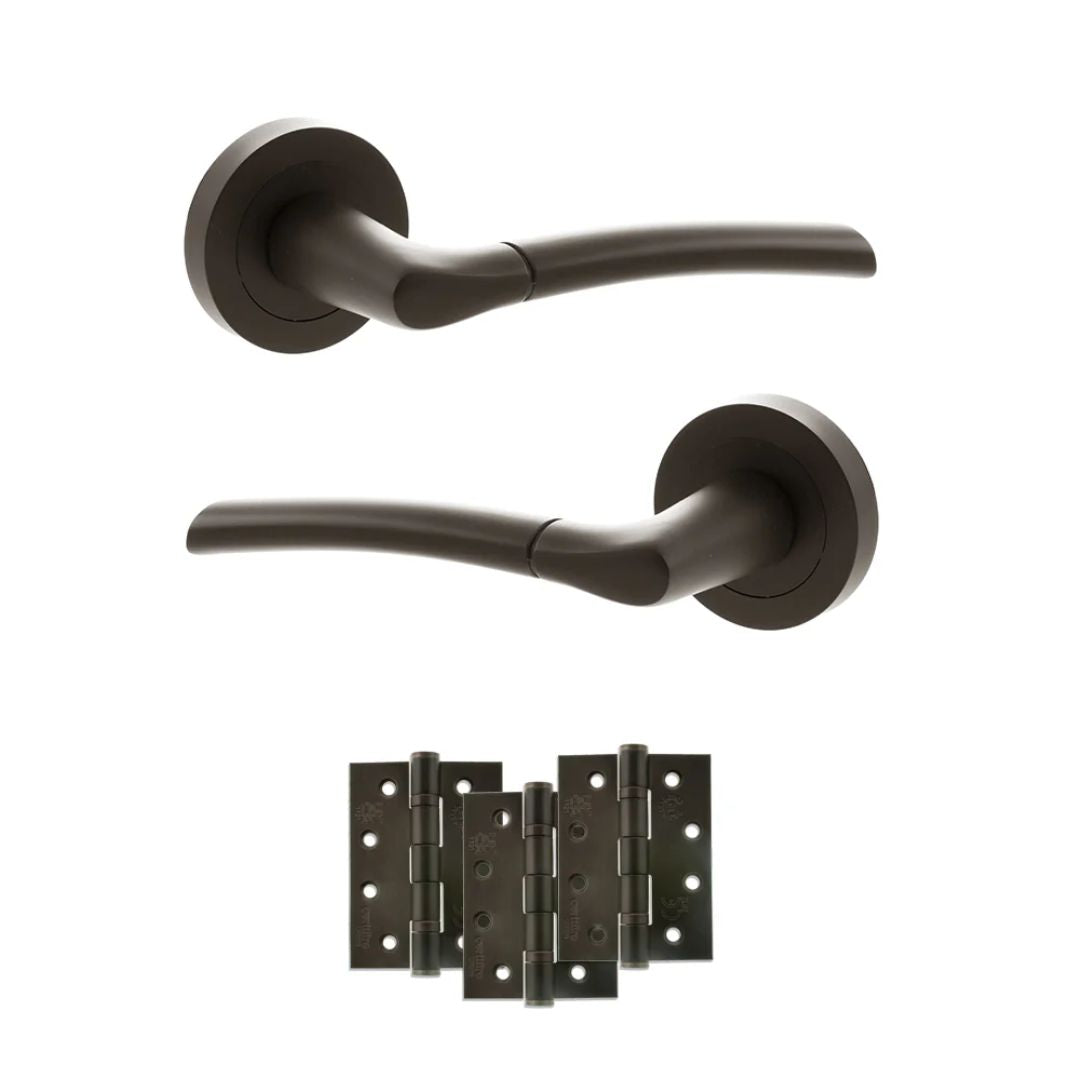 Atlantic S33R Status Indiana on Round Rose Door Handle Pack