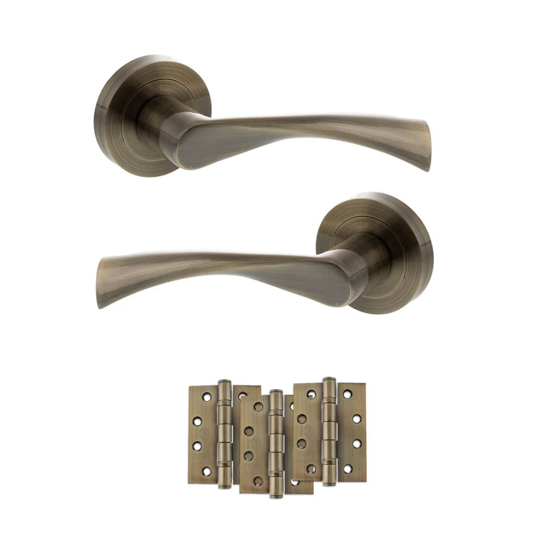 Atlantic S34R Status Colorado on Round Rose Door Handle Pack