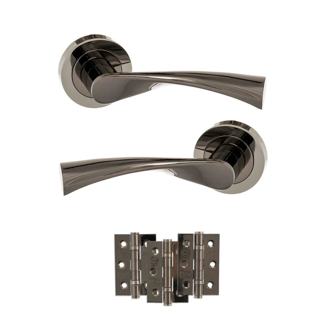 Atlantic S34R Status Colorado on Round Rose Door Handle Pack