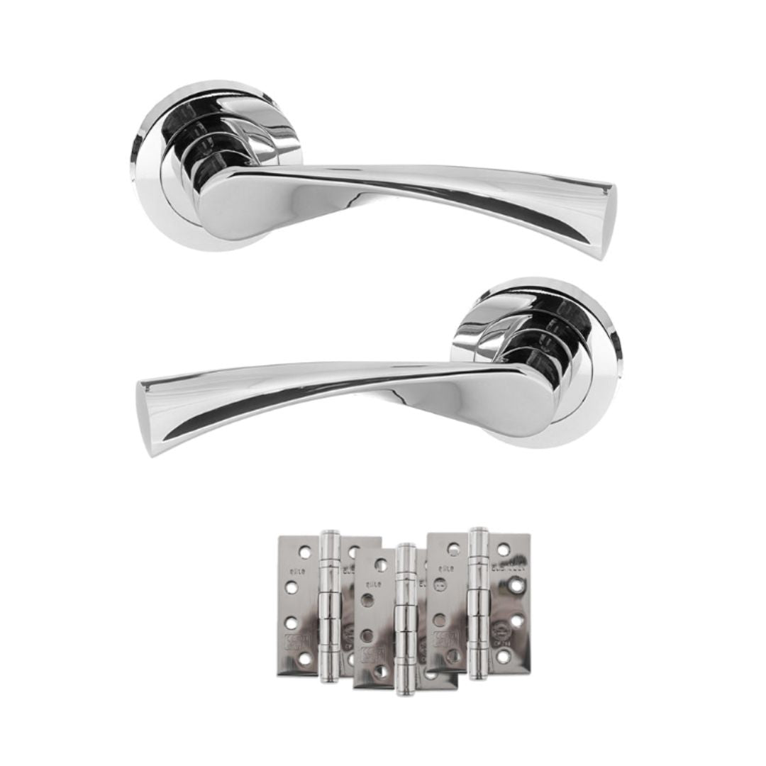 Atlantic S34R Status Colorado on Round Rose Door Handle Pack