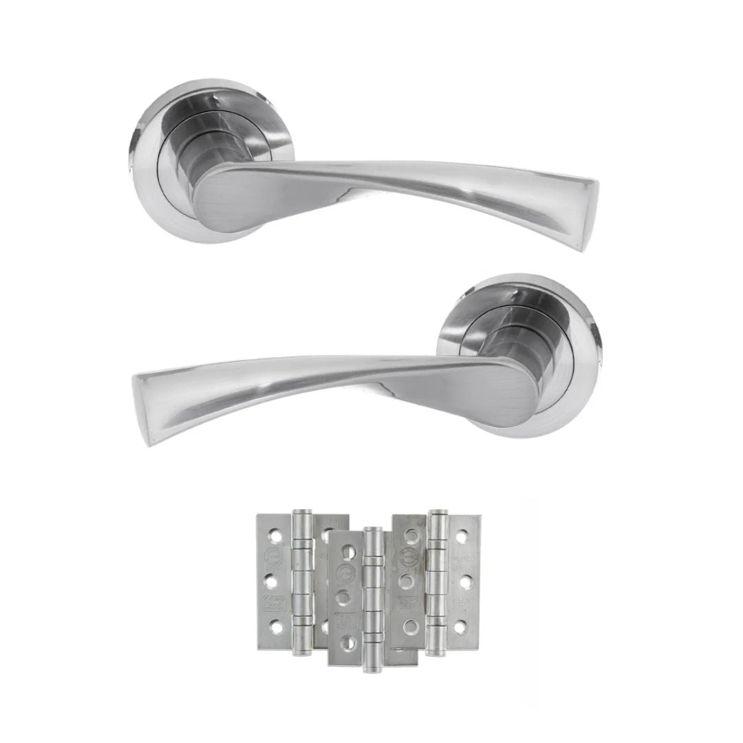 Atlantic S34R Status Colorado on Round Rose Door Handle Pack