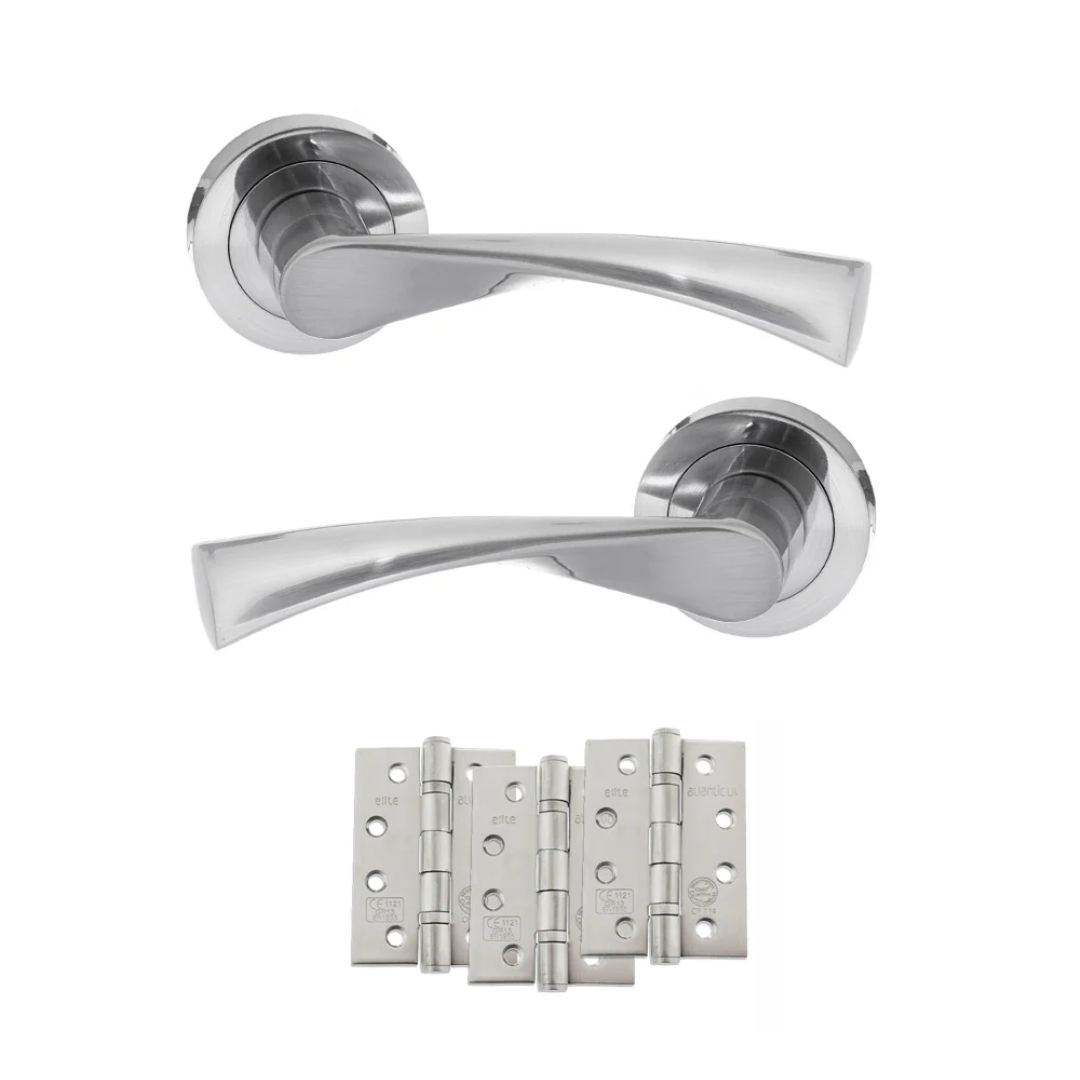 Atlantic S34R Status Colorado on Round Rose Door Handle Pack