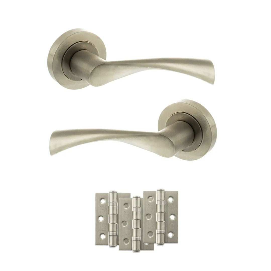 Atlantic S34R Status Colorado on Round Rose Door Handle Pack