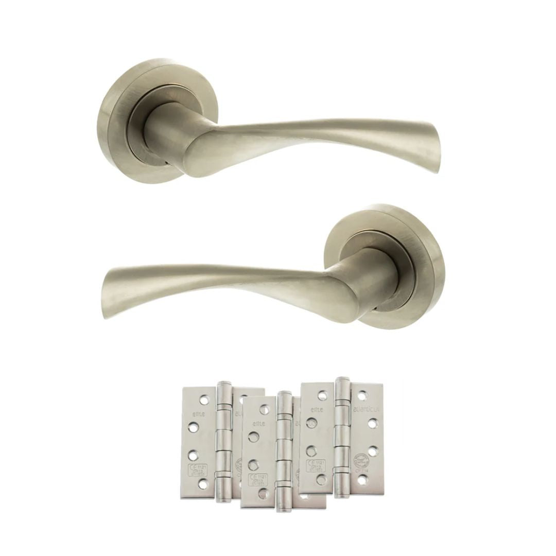 Atlantic S34R Status Colorado on Round Rose Door Handle Pack