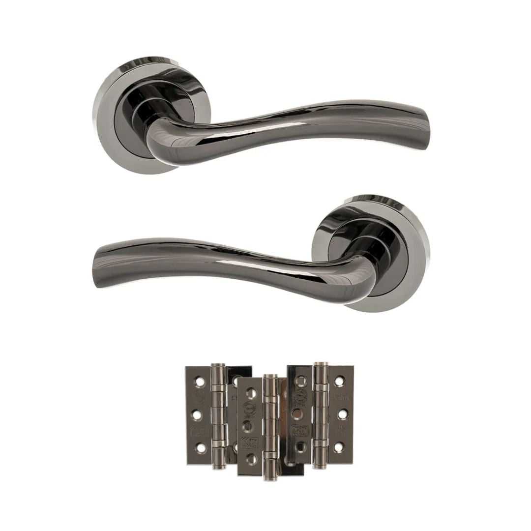 Atlantic S35R Status Texas on Round Rose Door Handle Pack