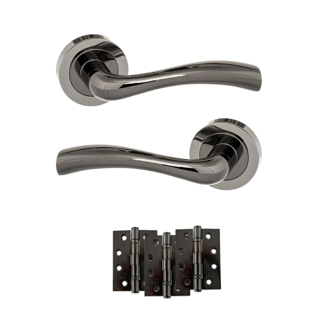 Atlantic S35R Status Texas on Round Rose Door Handle Pack