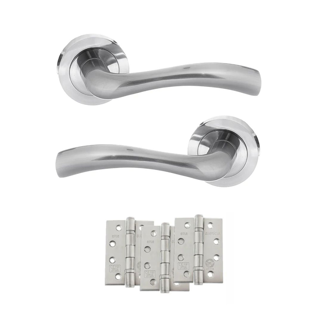 Atlantic S35R Status Texas on Round Rose Door Handle Pack