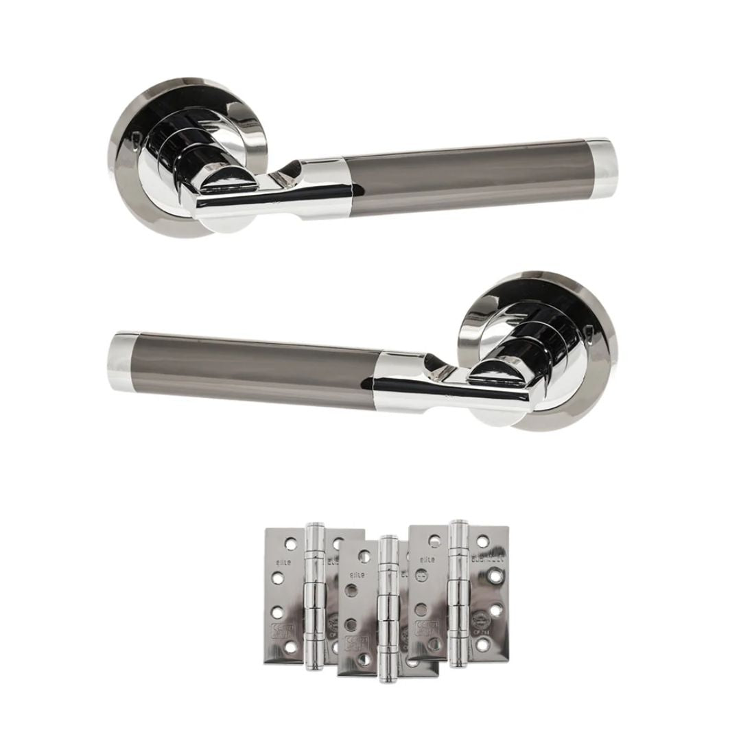 Atlantic S36R Status Dakota on Round Rose Door Handle Pack