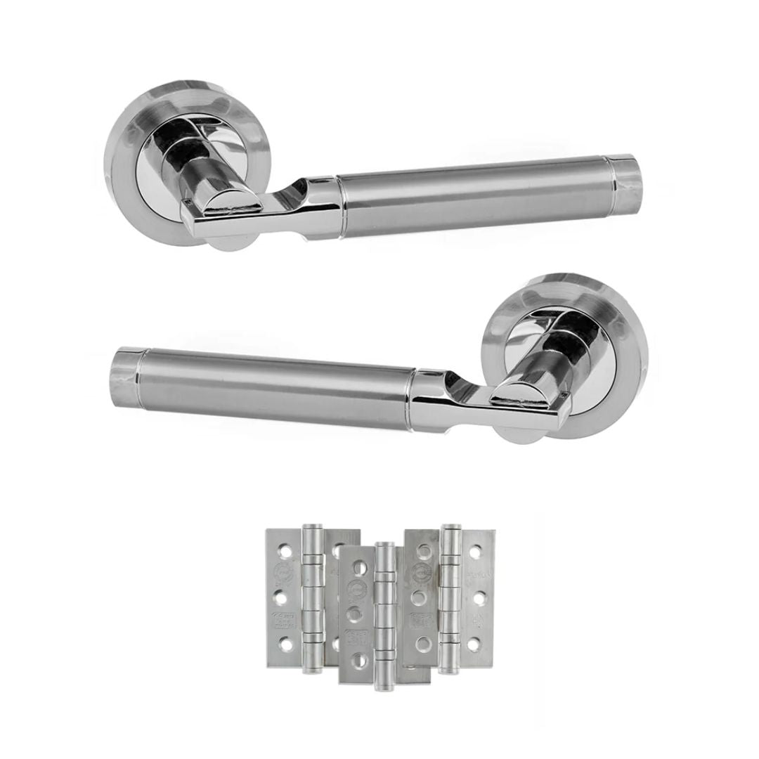 Atlantic S36R Status Dakota on Round Rose Door Handle Pack