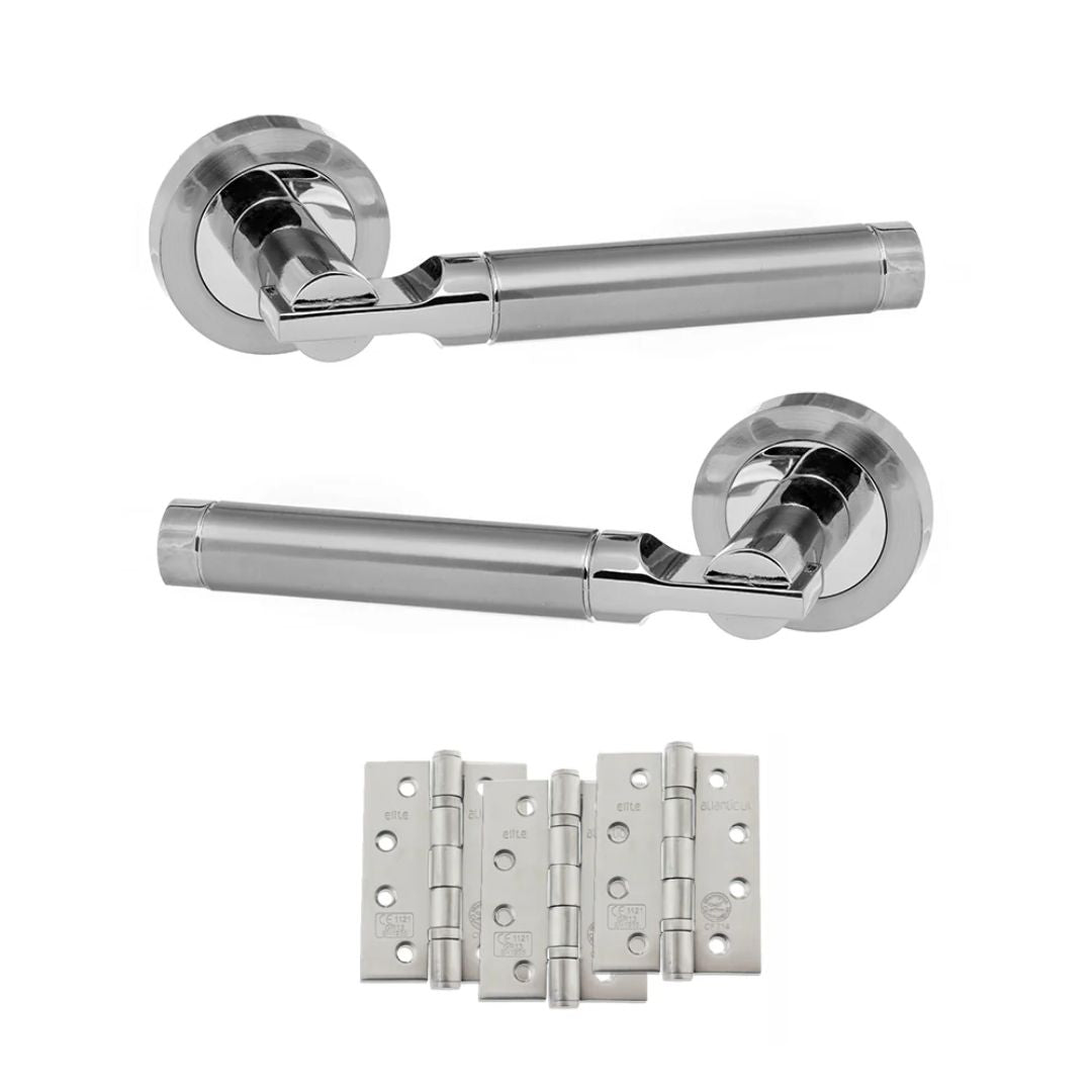 Atlantic S36R Status Dakota on Round Rose Door Handle Pack
