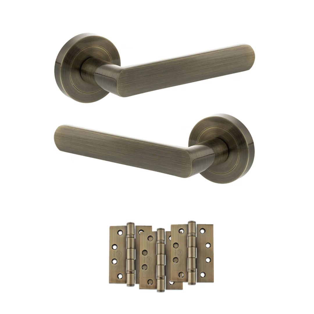 Atlantic S42R Status Carolina on Round Rose Door Handle Pack
