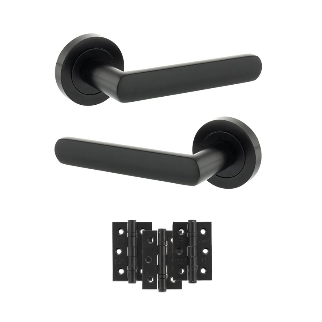 Atlantic S42R Status Carolina on Round Rose Door Handle Pack
