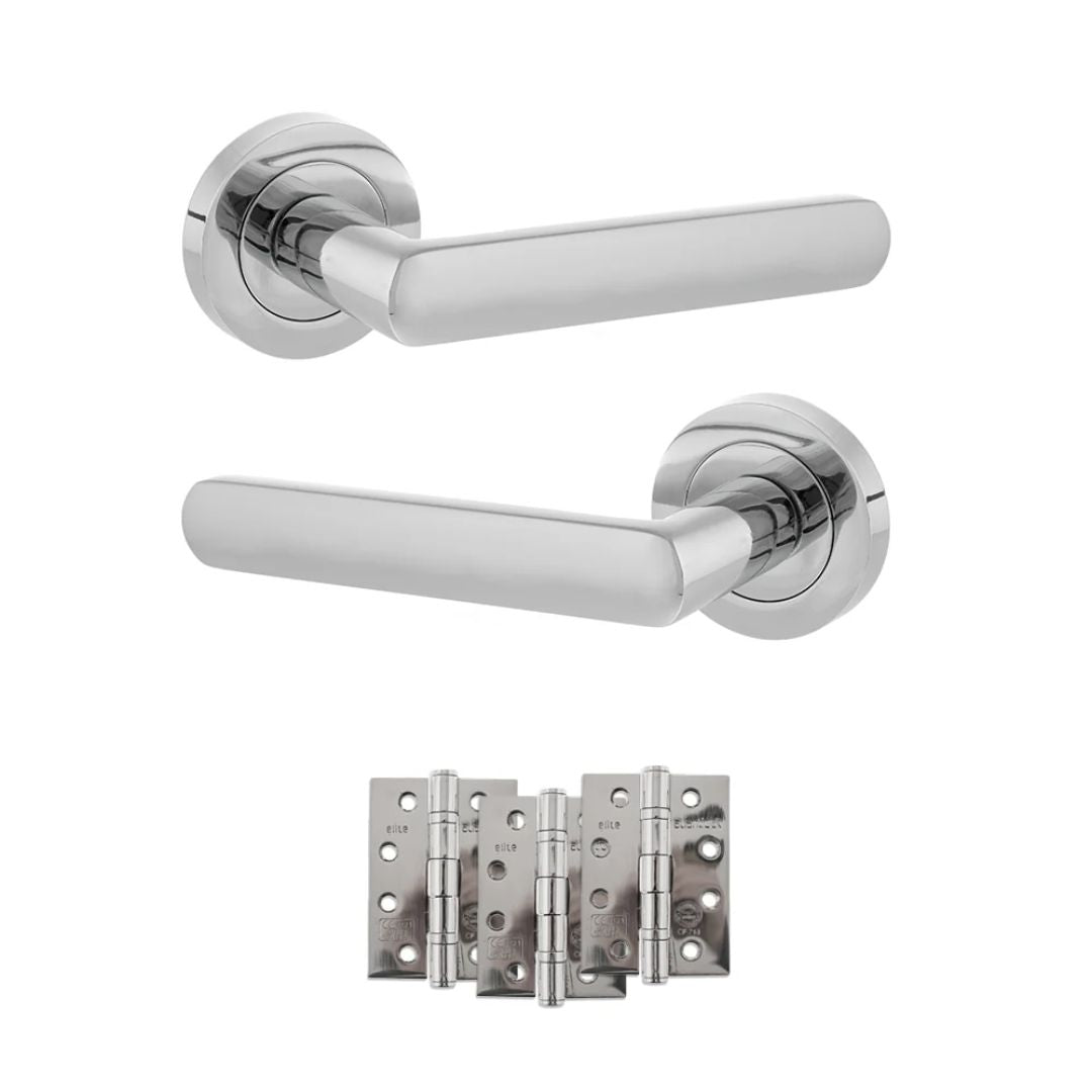 Atlantic S42R Status Carolina on Round Rose Door Handle Pack