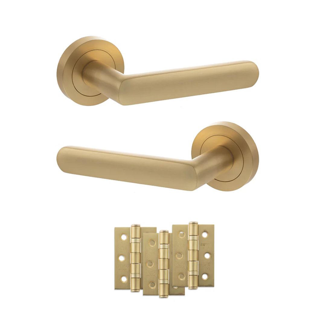 Atlantic S42R Status Carolina on Round Rose Door Handle Pack
