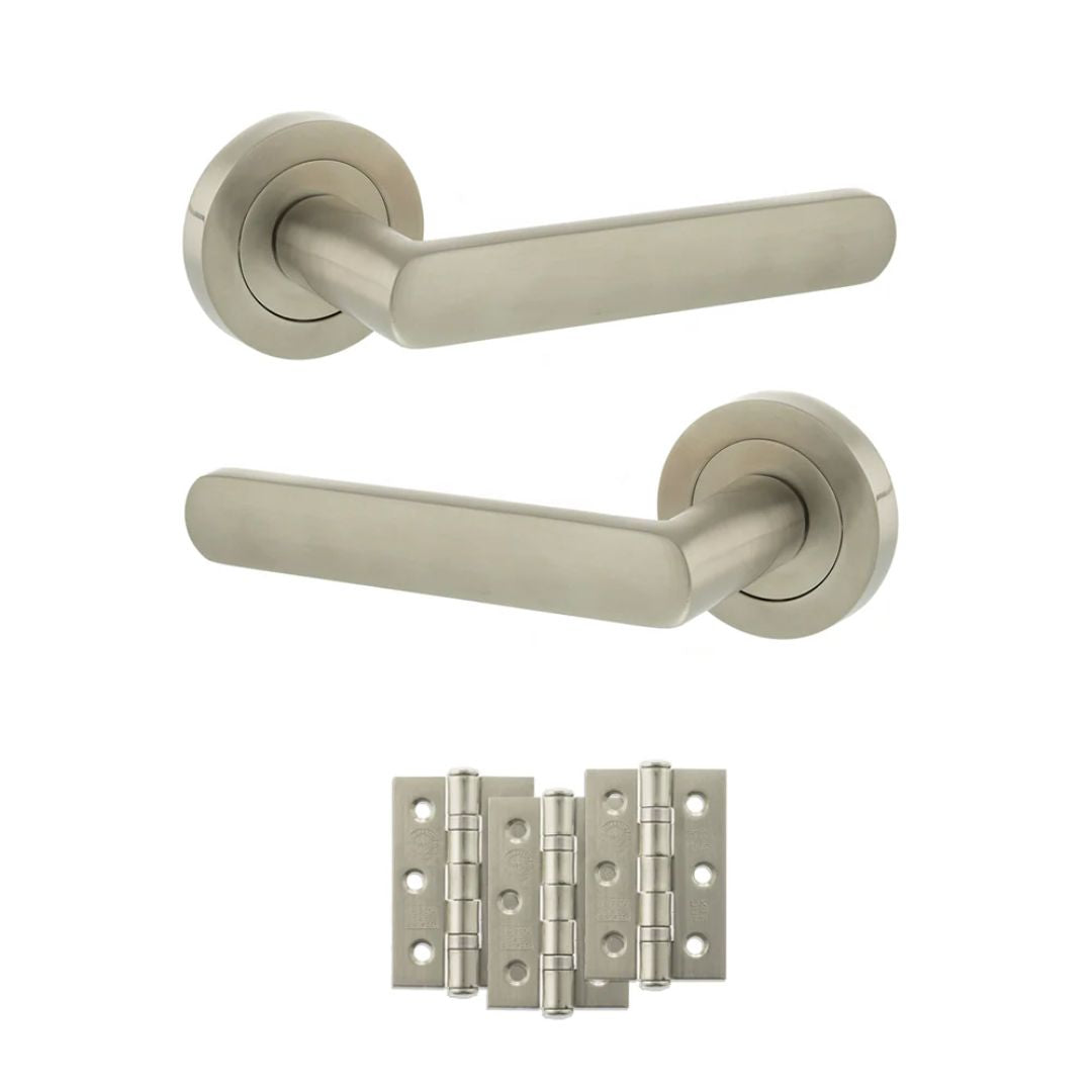 Atlantic S42R Status Carolina on Round Rose Door Handle Pack