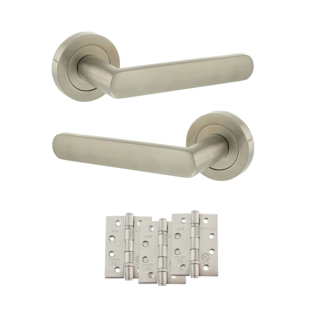 Atlantic S42R Status Carolina on Round Rose Door Handle Pack