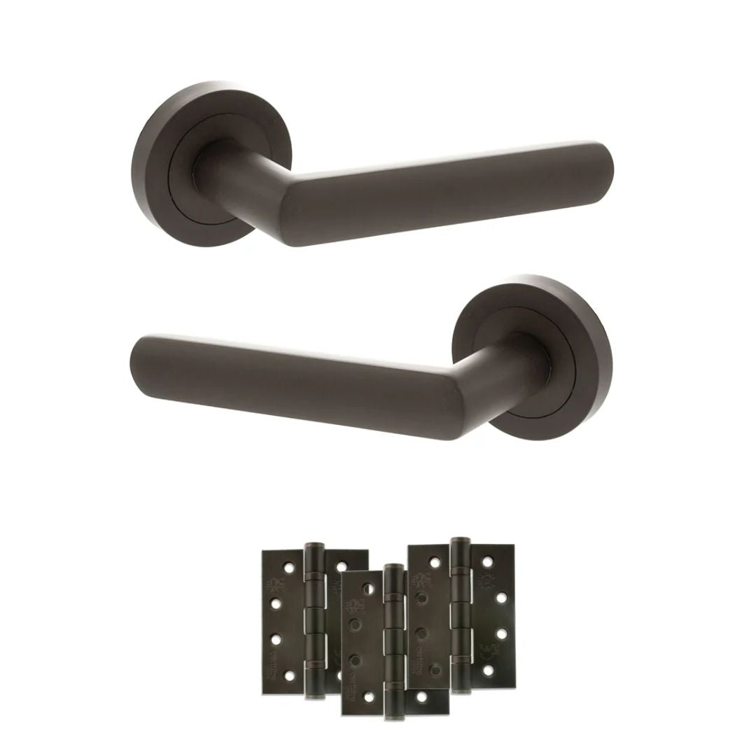 Atlantic S42R Status Carolina on Round Rose Door Handle Pack