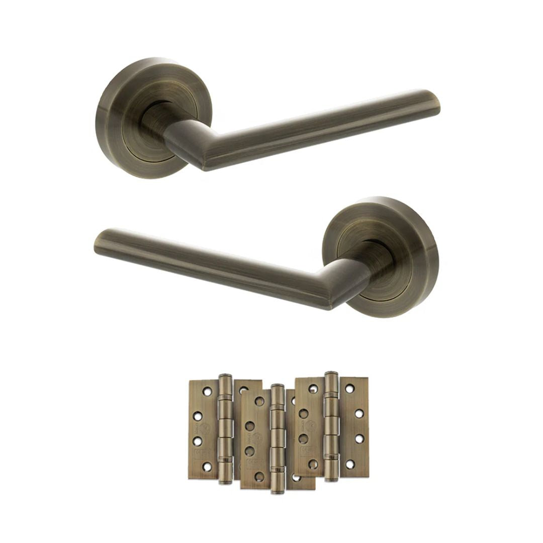 Atlantic S43R Status Alabama on Round Rose Door Handle Pack