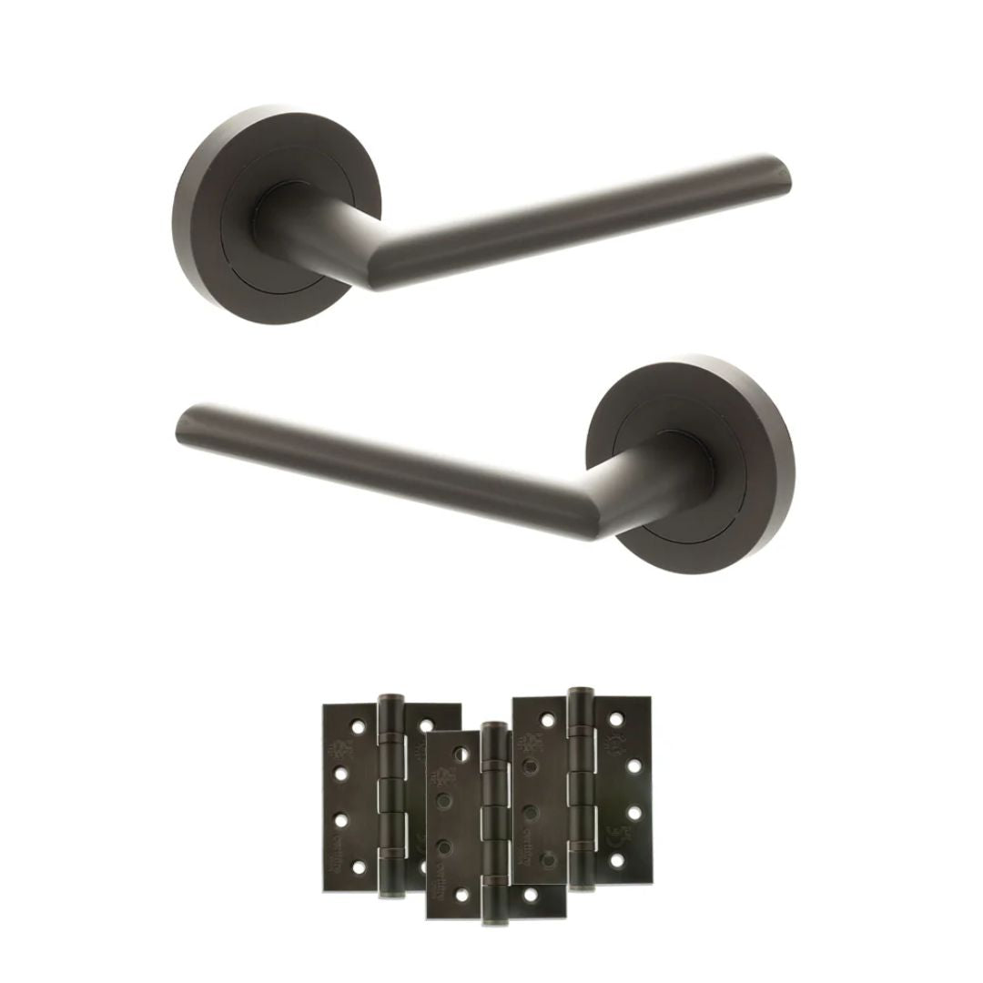 Atlantic S43R Status Alabama on Round Rose Door Handle Pack