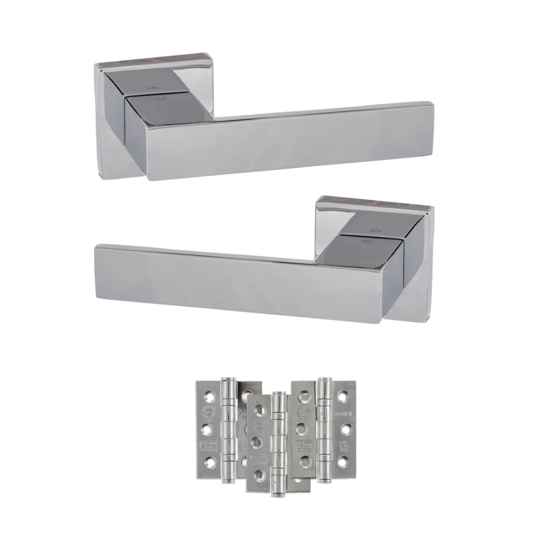 Atlantic SP217 Senza Pari Panetti on Square Rose Door Handle Pack