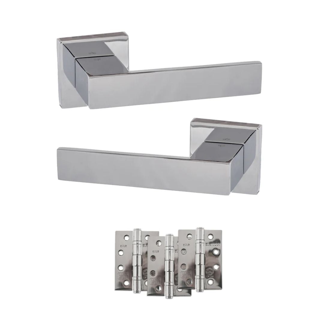 Atlantic SP217 Senza Pari Panetti on Square Rose Door Handle Pack