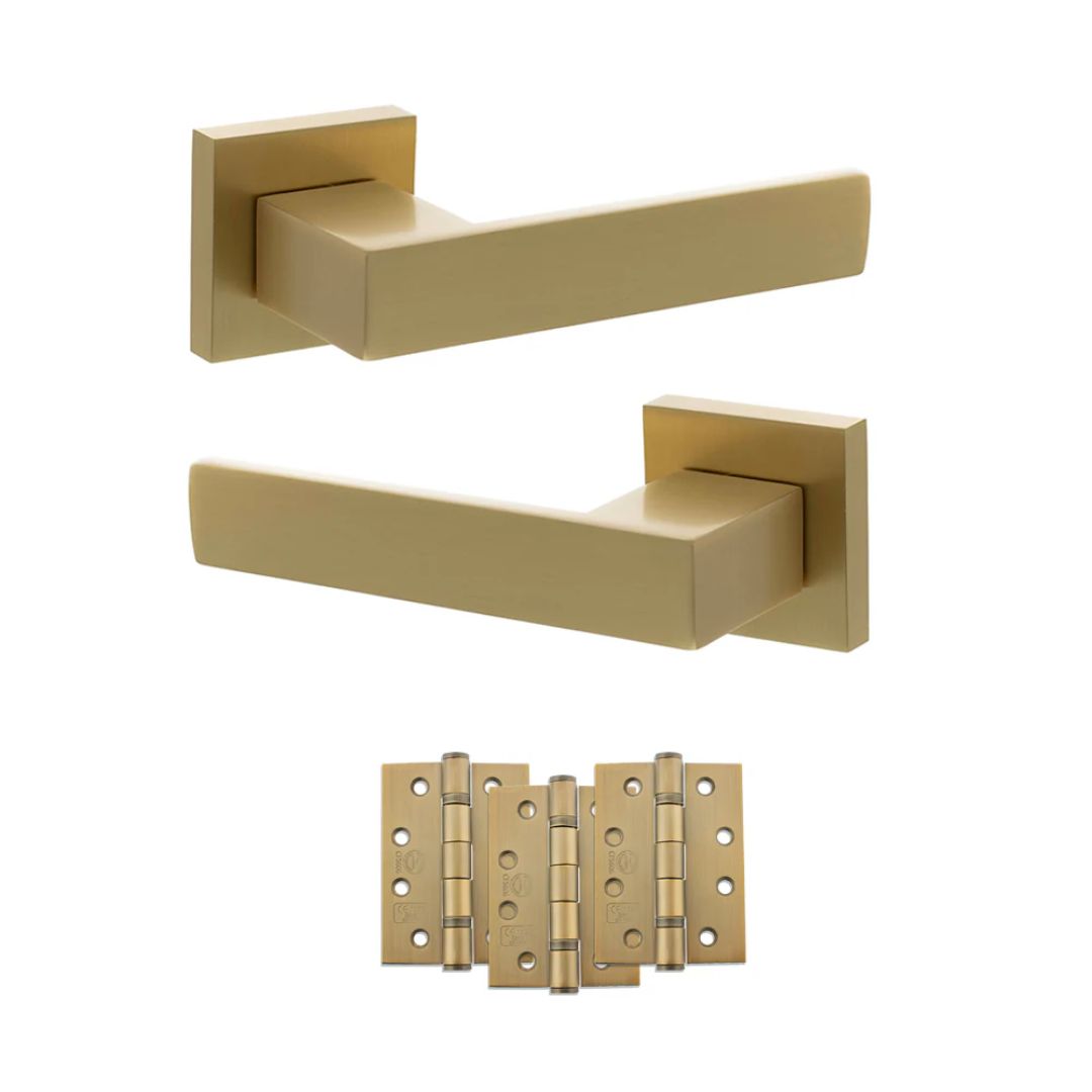 Atlantic SP217 Senza Pari Panetti on Square Rose Door Handle Pack