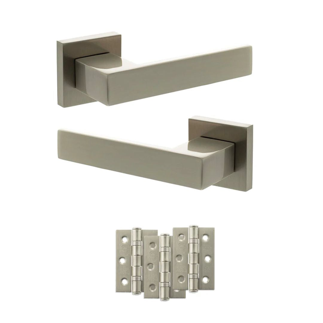Atlantic SP217 Senza Pari Panetti on Square Rose Door Handle Pack