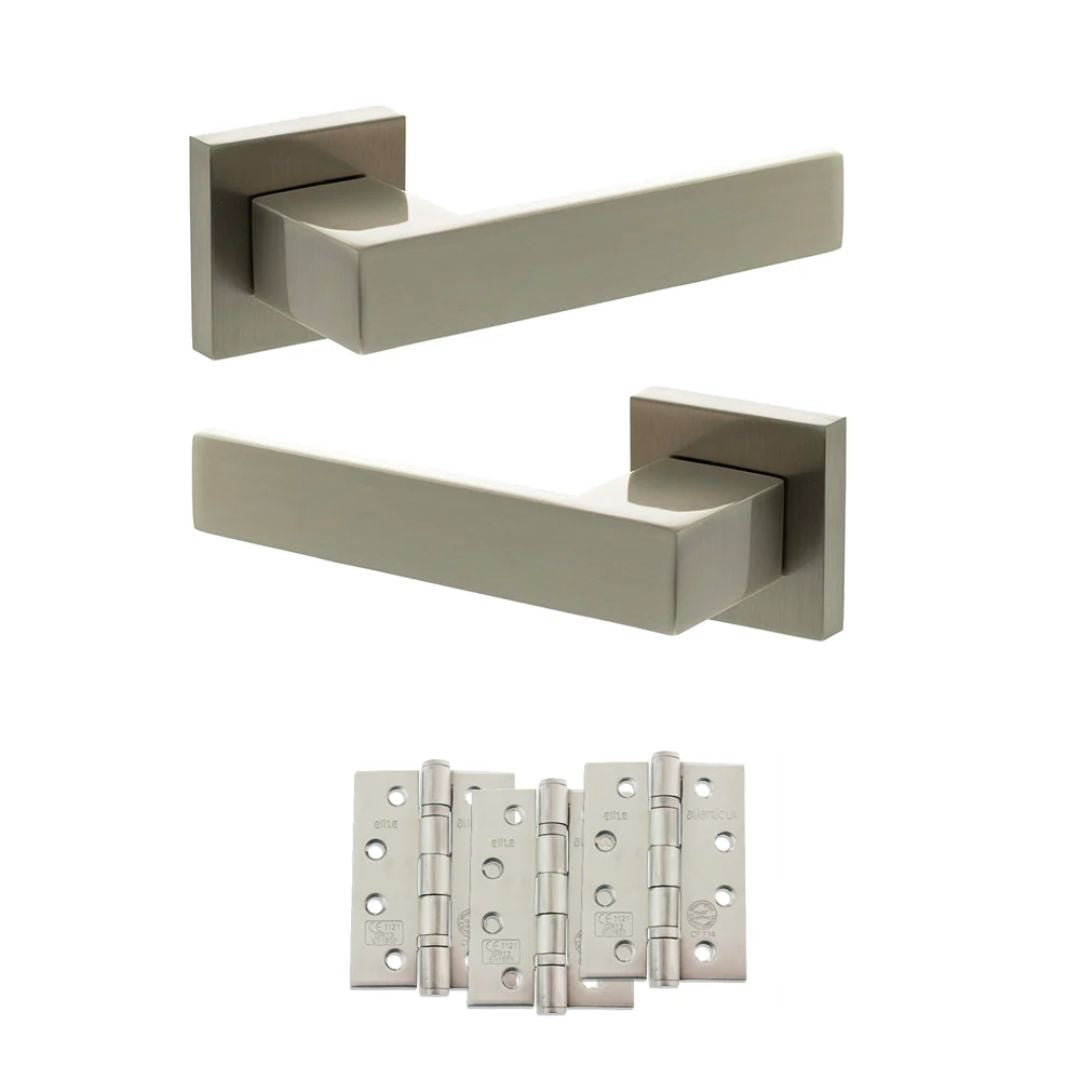 Atlantic SP217 Senza Pari Panetti on Square Rose Door Handle Pack