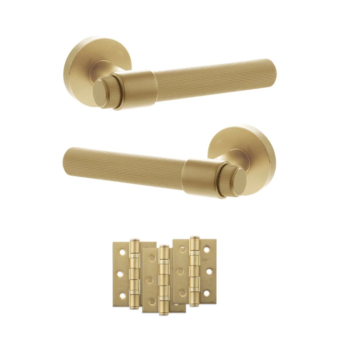 Atlantic SPR165 Senza Pari Fasana on Round Rose Door Handle Pack