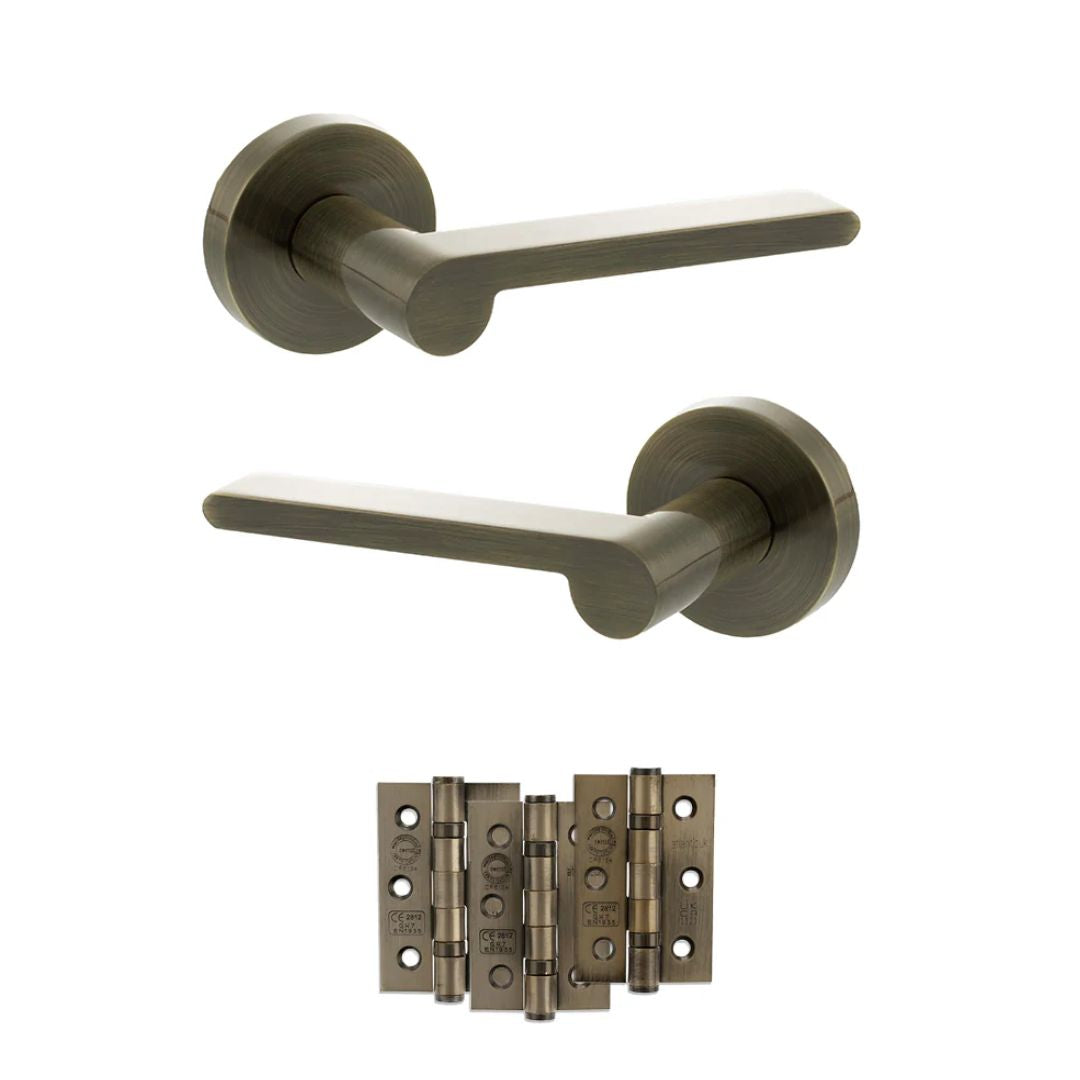 Atlantic SPRO218 Senza Pari Darrio on Round Rose Door Handle Pack