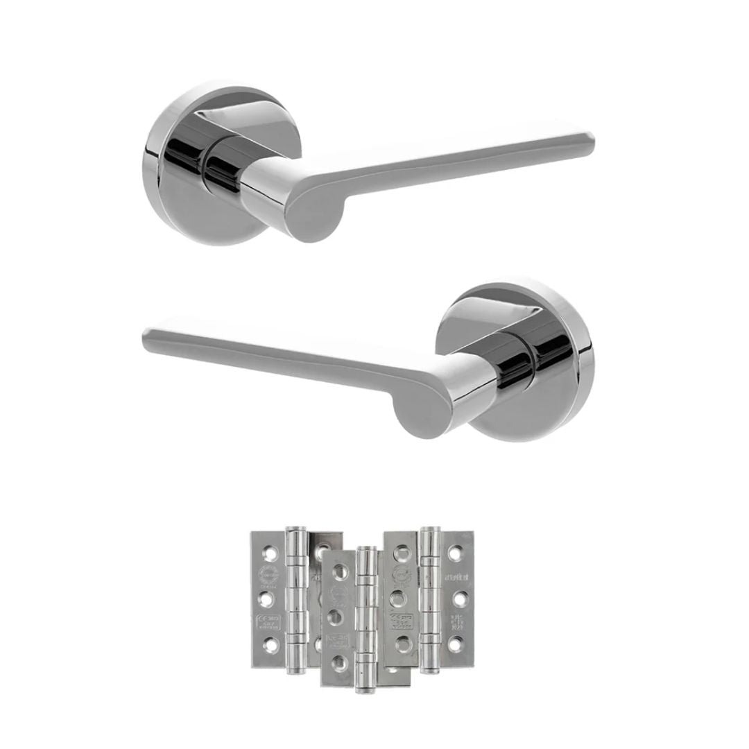 Atlantic SPRO218 Senza Pari Darrio on Round Rose Door Handle Pack