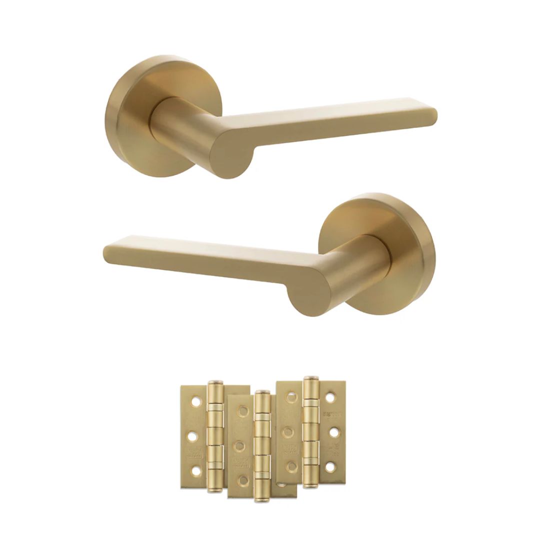 Atlantic SPRO218 Senza Pari Darrio on Round Rose Door Handle Pack
