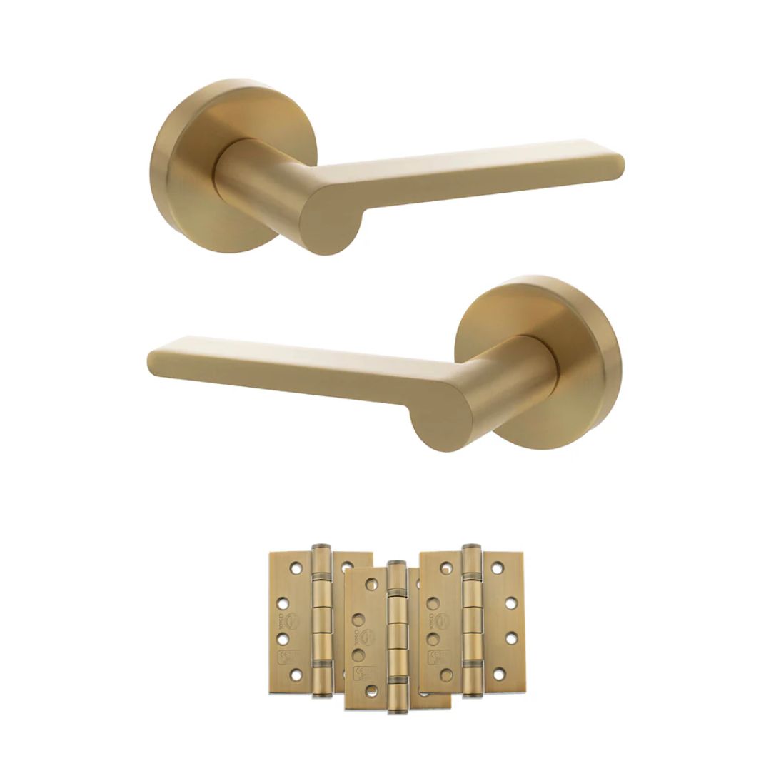 Atlantic SPRO218 Senza Pari Darrio on Round Rose Door Handle Pack