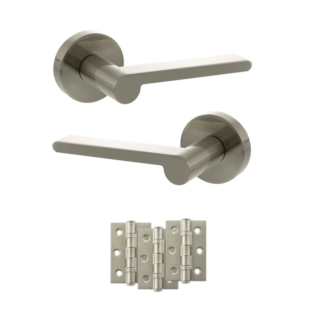 Atlantic SPRO218 Senza Pari Darrio on Round Rose Door Handle Pack
