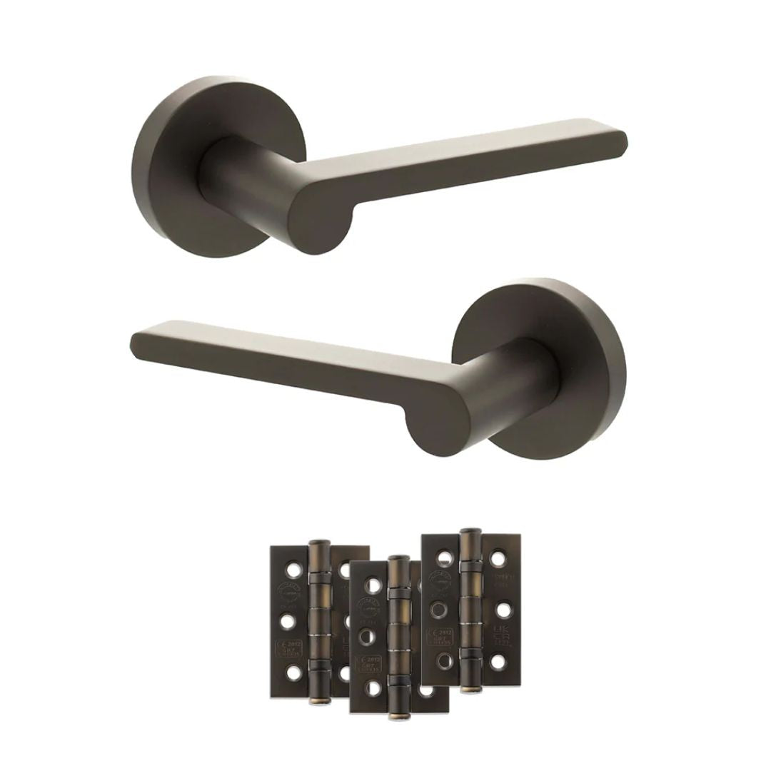 Atlantic SPRO218 Senza Pari Darrio on Round Rose Door Handle Pack