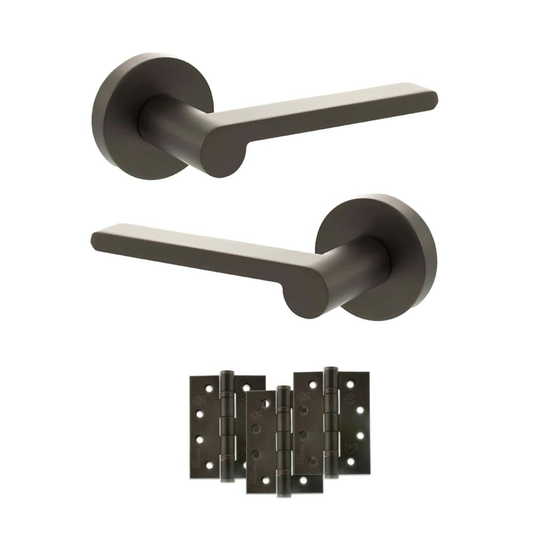 Atlantic SPRO218 Senza Pari Darrio on Round Rose Door Handle Pack