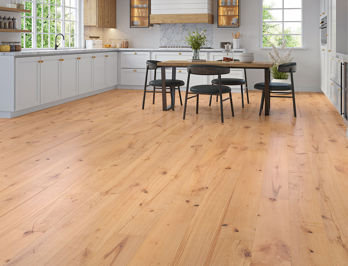 Kielder Oak Natural Smooth Plank Engineered Wood Flooring | UV Lacquered | 190 x 1900 x 20/6mm