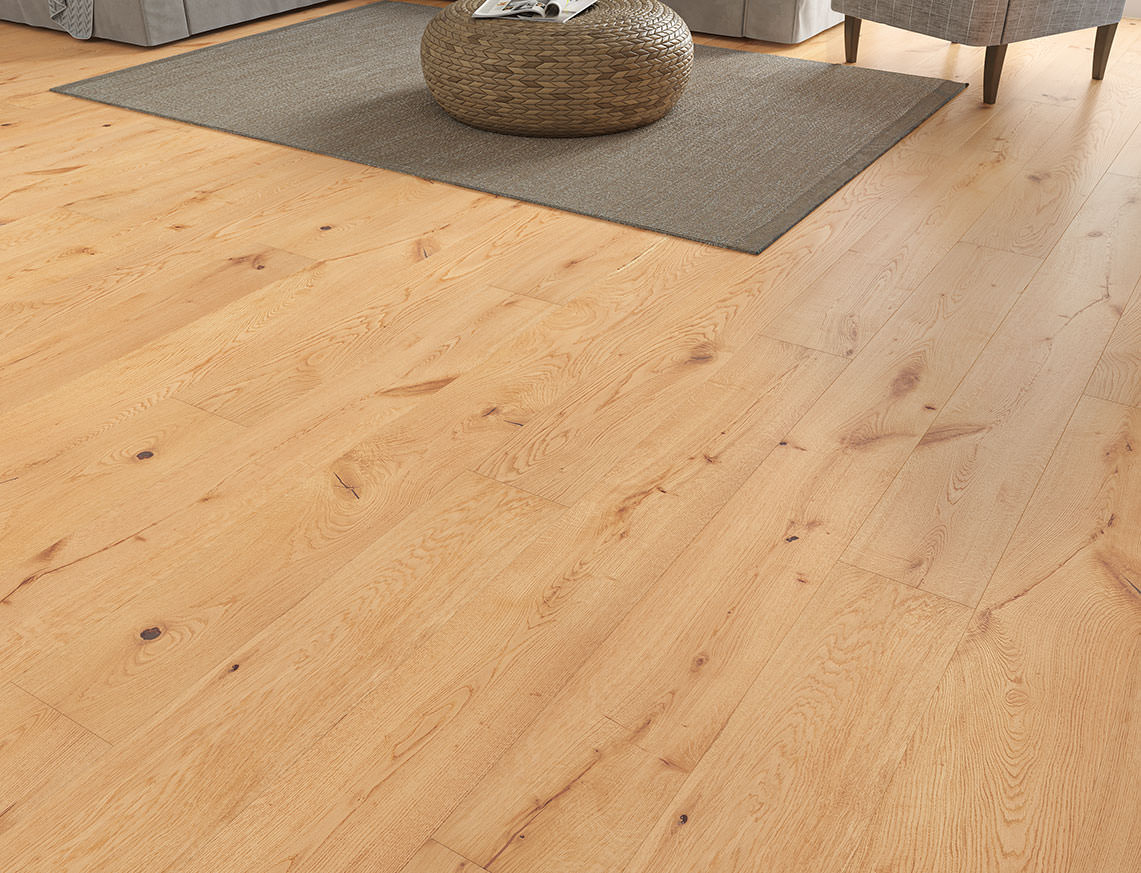 Sherwood Oak Natural Smooth Plank Engineered Wood Flooring | UV Lacquered | 190 x 1900 x 14/3mm