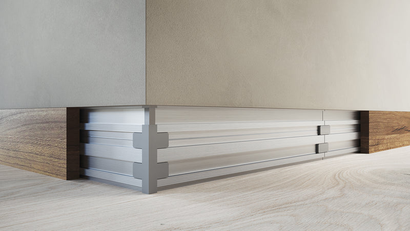 Atlantic Ermetika Absolute Rush Flush Skirting (2m piece) Aluminium Profile