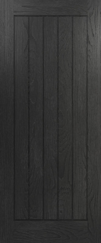 Deanta Ely Brushed Black Oak FD30 FSC Fire Door