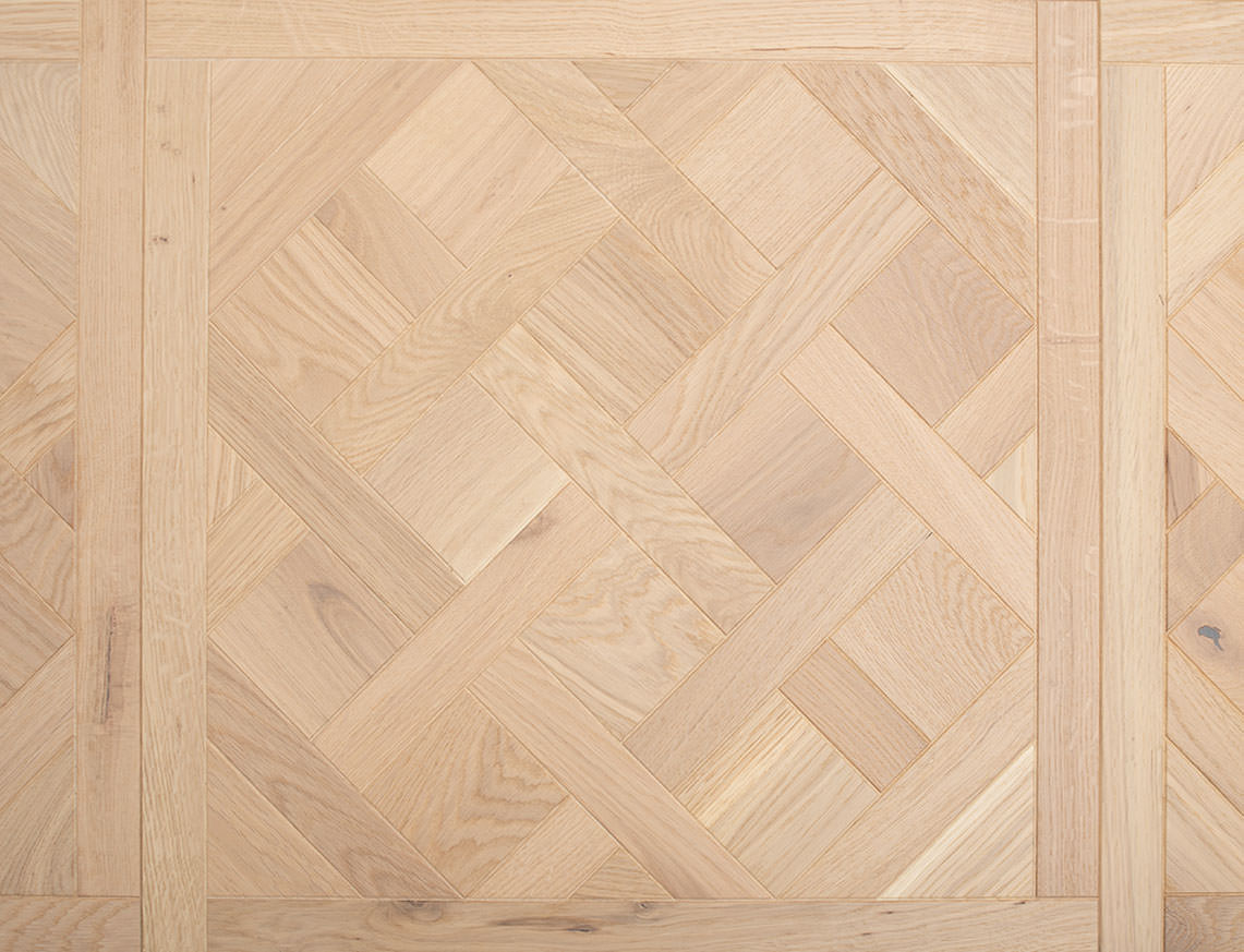 Empire Oak Brushed Versailles Engineered Wood Flooring | Invisible UV Oiled | 600 x 600 x 14/3mm