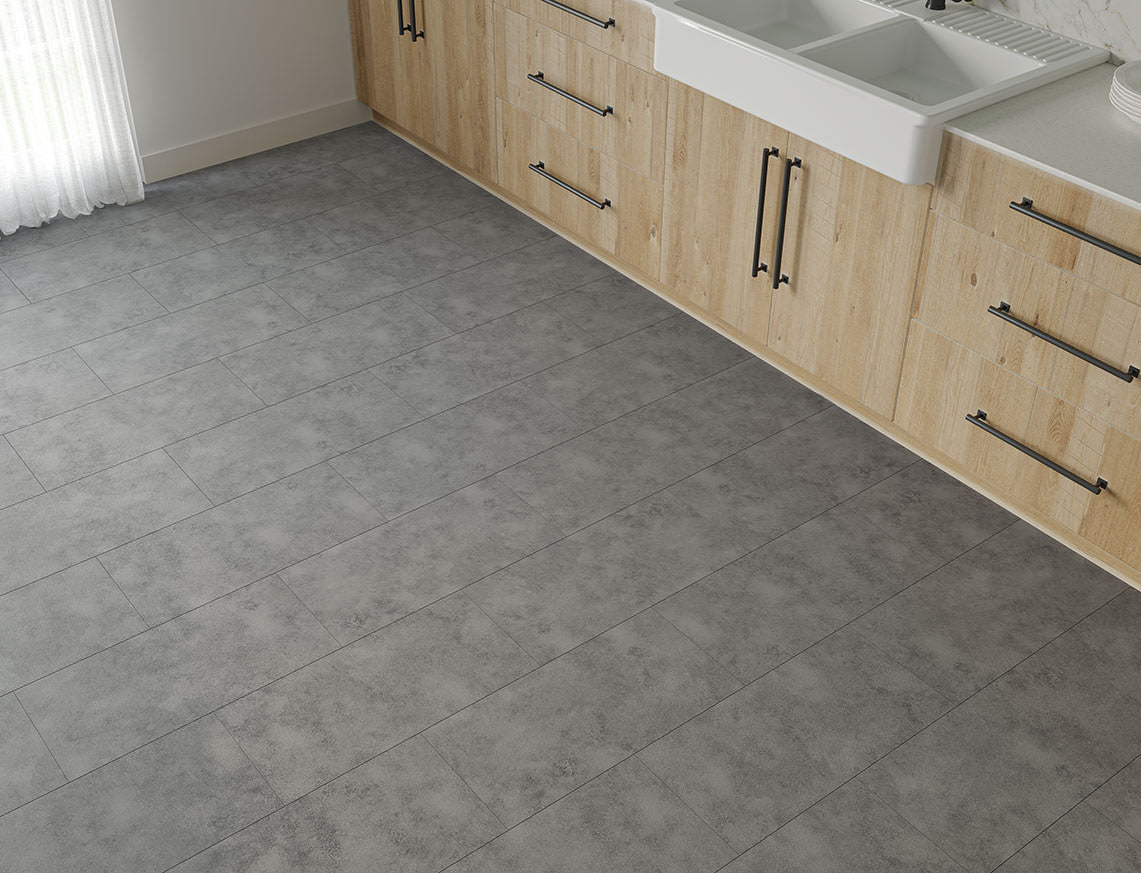 Eriskay Tile Effect Dark Grey Tile Effect LVT Flooring | 300 x 600 x 6.5mm