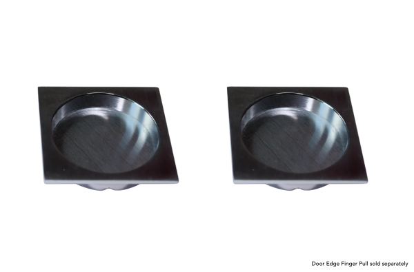 Eclisse Square Flush Pull Handle Set For Sliding Pocket Door Essentials Collection