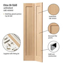 JB Kind Montana Oak Etna Bi-fold Internal door